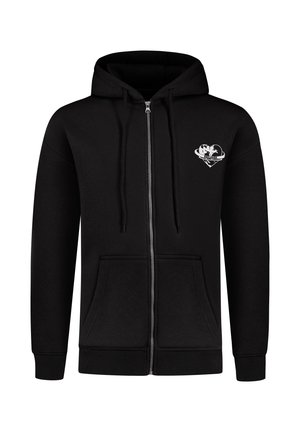Smilodox AMORA FULL ZIP HOODIE BACK PRINT - Zip-up sweatshirt - schwarz