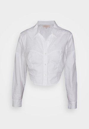 ONLY ONLAMIRA CROPPED - Gombos blúz - bright white