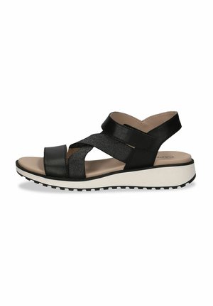 Sandali s polno peto - black nappa