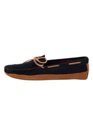 Calzado De Invierno Hombre Minnetonka 3950x Moose With Fleece, Mocasines Hombre Zapatos Ante Marron Hombre