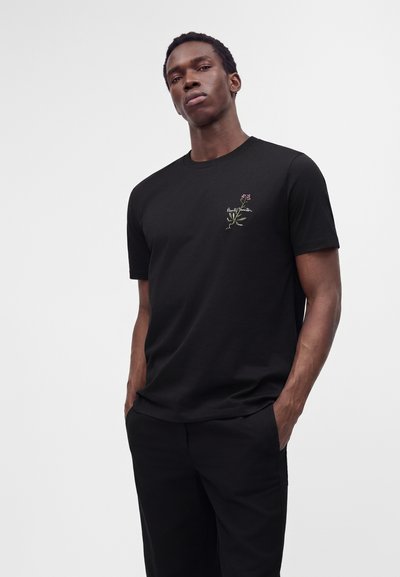 Paul Smith MENS FLOWER - Μπλουζάκι με στάμπα - black