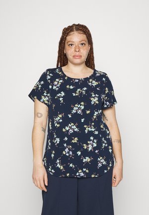 VMBECCA - Print T-shirt - navy blazer