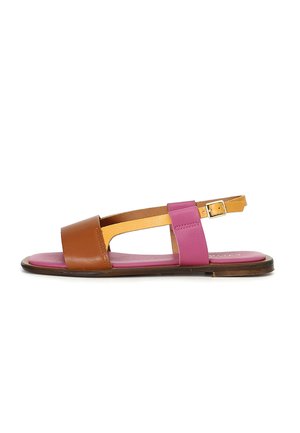 Sandals - brown leather multicolor