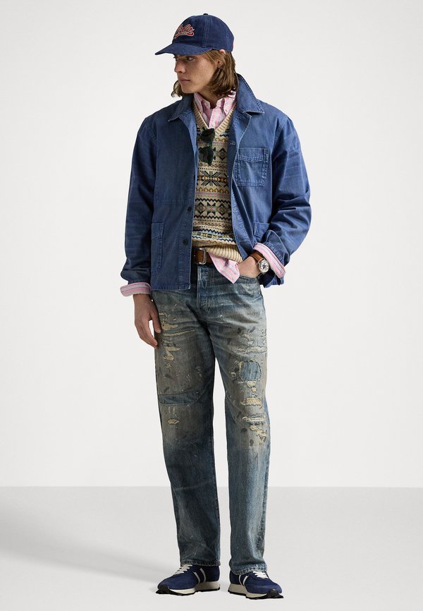 VINTAGE CLASSIC DISTRESSED JEAN - Relaxed fit jeans - down deck4