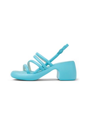 Platform sandals - türkisfarbenes