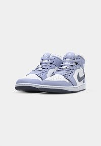Jordan AIR JORDAN 1 MID - Høye joggesko - white/dk blue grey-indigo haze