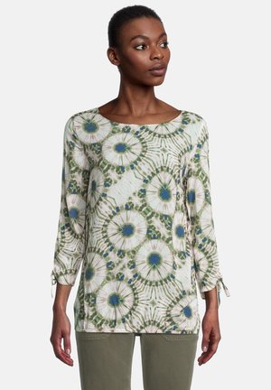 Blouse - cream green