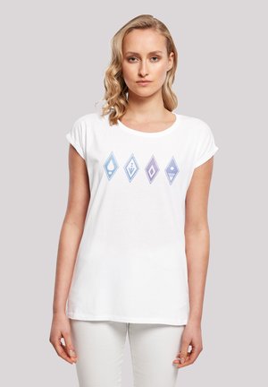 F4NT4STIC DISNEY FROZEN 2 SYMBOLS WITH EXTENDED SHOU - T-shirts med print - white