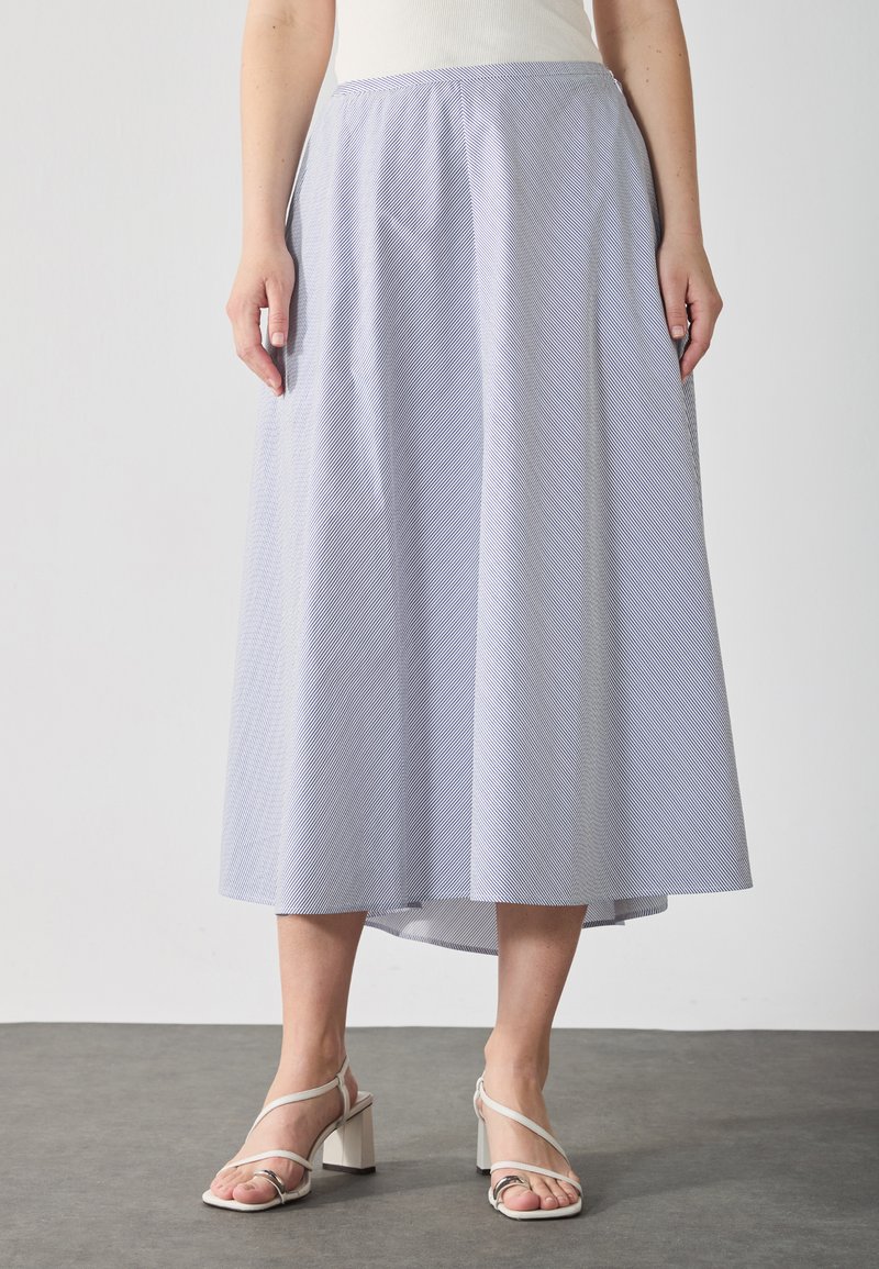 Anna Field A-linjekjol - blue/white