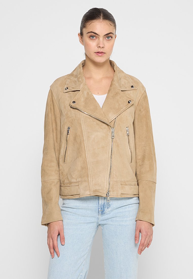 7 For All Mankind Leren jas beige