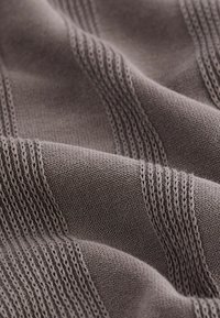 Next ZIP NECK-TEXTURE - Strickpullover - dark brown grey