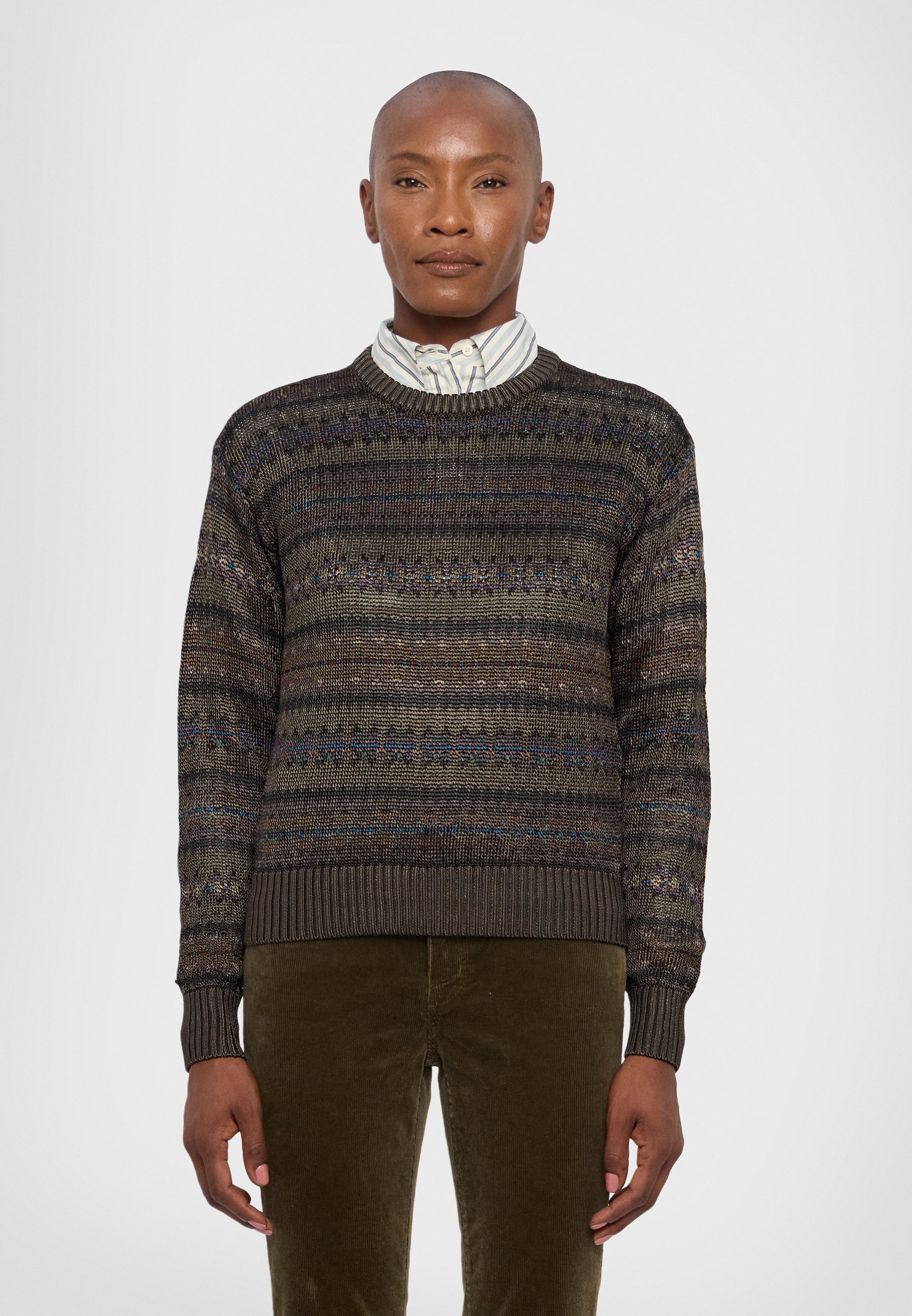louren big silhouette knit pullover 【公式通販】