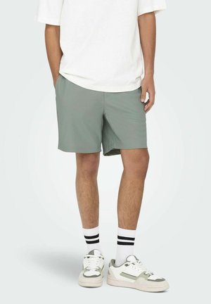 ONSTEL LIFE PLIZZE SHORTS - Šortky - iceberg green