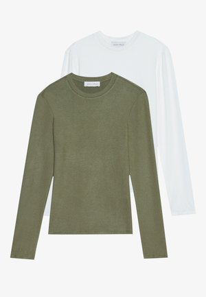 2 PACK - Topper langermet -  green/off-white