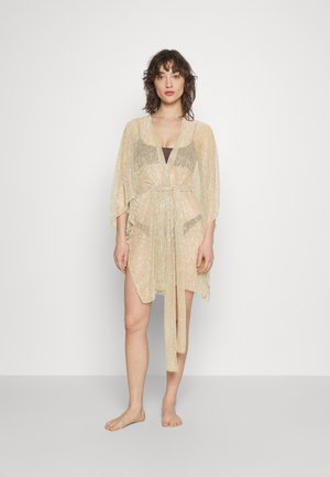 Good American ROBE SPARKLE - Dodaci za plažu - beige