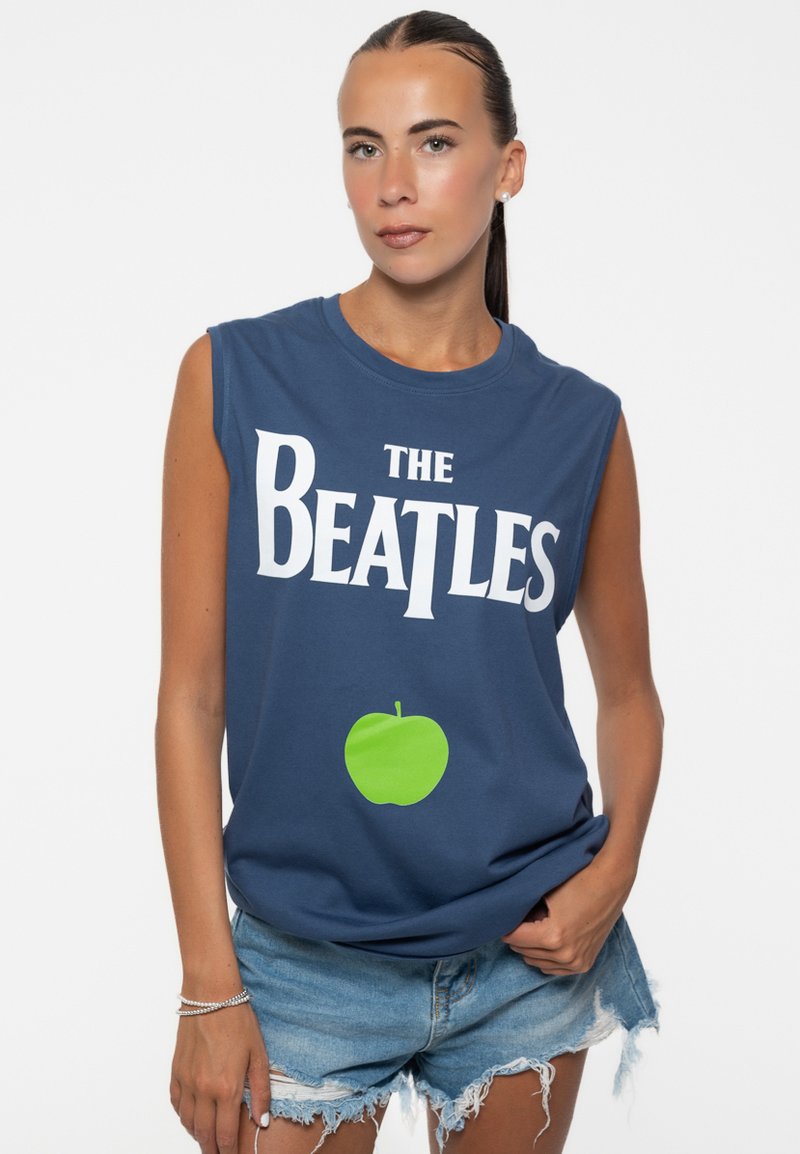 Paradiso Clothing THE BEATLES DROP T LOGO & APPLE MUSCLE - Top - blue