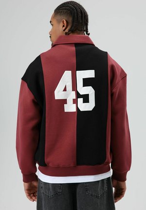 HALF ZIP - Sweater - burgundy