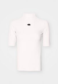 MOCK NECK SLIM TEE - T-shirt basic - white dune