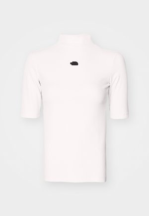 The North Face MOCK NECK SLIM TEE - T-shirt basique - white dune