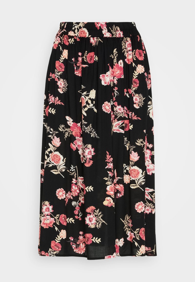 Pieces A-lijn rok donkerroze