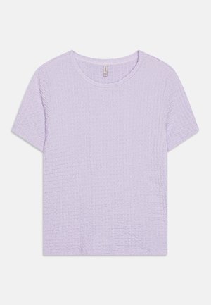 KOGLUMI O NECK CROSS BACK - Apdrukāts T-krekls - pastel lilac