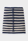 STRIPE MINI SKORT - Pencil φούστα - navy