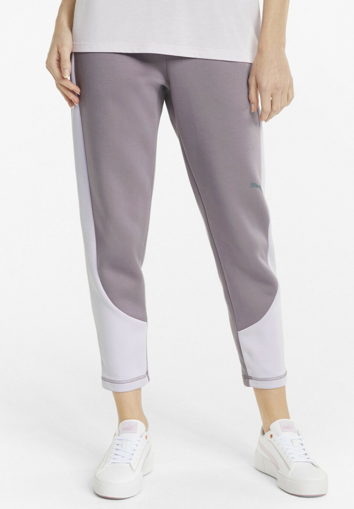 Puma EVOSTRIPE - Pantaloni sportivi - quail/viola - Zalando.it