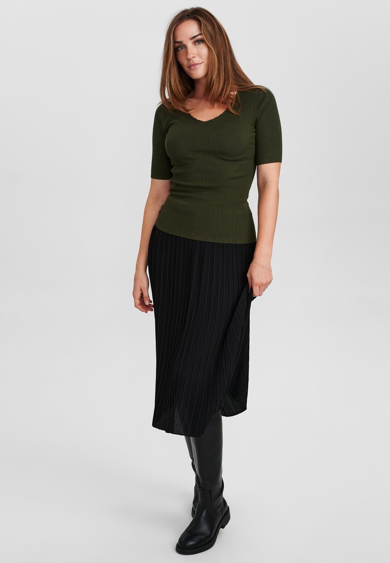 Damen Strickjacken | Simply Copenhagen Strickpullover deep depth/grün - PX22685 Damen Strickjacken | Simply Copenhagen Strickpullover deep depth/grün - PX22685