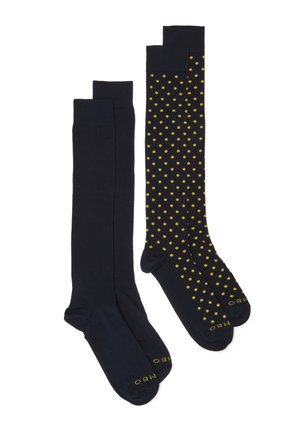 TWIN PACK - Calcetines hasta la rodilla - yellow blue