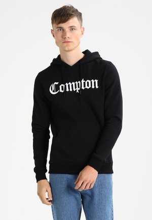 COMPTON  - Jersey con capucha - black