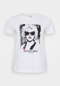 CARNEWMARILYN TEE - Majica kratkih rukava s printom - cloud dancer