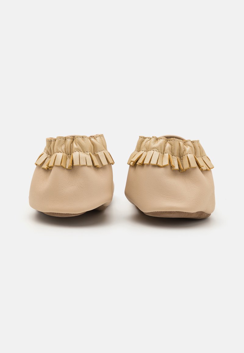 Chaussons Bébé En Cuir Moon Birds Marine - Robeez