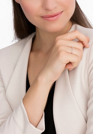 CHRIST Gold Ring - weißgoldfarben