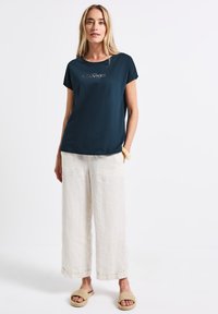 Street One MIT FOLIEN-WORDING - Print T-shirt - türkis