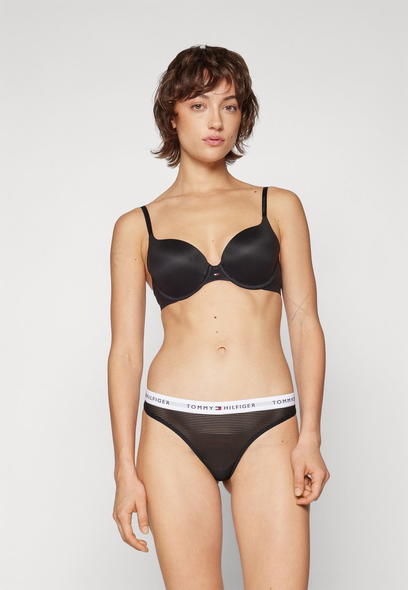 Tommy Hilfiger - 3 PACK - String - black, Agrandir