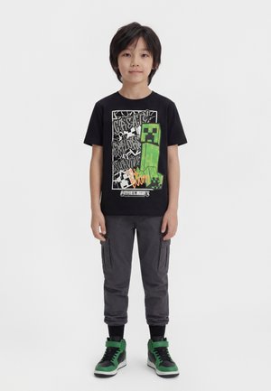 NKMMASE MINECRAFT - Μπλουζάκι με στάμπα - black