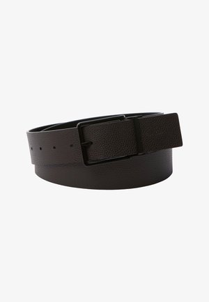 Calvin Klein, WARMTH BUCKLE - Ceinture - black/dark brown