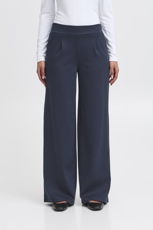 ICHI, IHKATE SUS LONG WIDE PANT2 - Pantalon classique - total eclipse