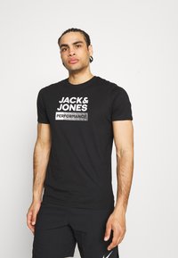 Jack & Jones Performance JCOZ SPORT LOGO TEE 2 PACK - Marškinėliai su spaudiniu - black/forest night