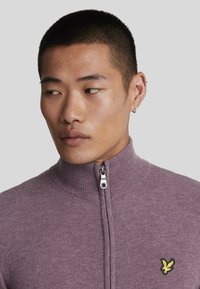 Lyle & Scott ZIP THROUGH - Cardigan - x highland mauve marl