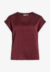 VIELLETTE S/S SATIN TOP - NOOS - Βασικό μπλουζάκι - port royale