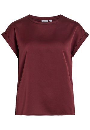 VILA, VIELLETTE S/S SATIN TOP - NOOS - Camiseta básica - port royale