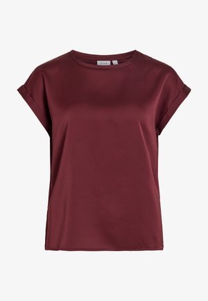 VILA, VIELLETTE S/S SATIN TOP - NOOS - Camiseta básica - port royale