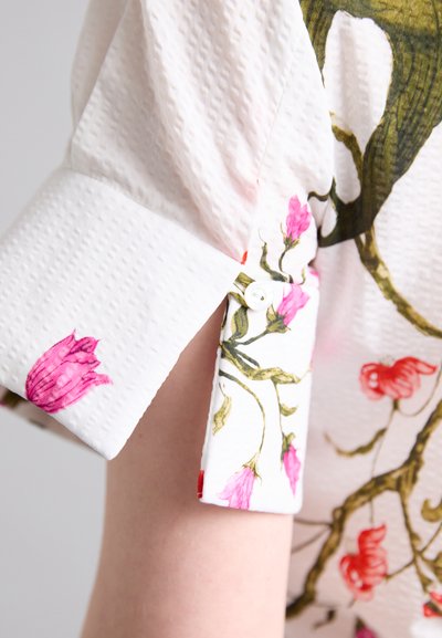 Erdem FLARED CUFF SHORT SLEEVE - Skjortebluser - white