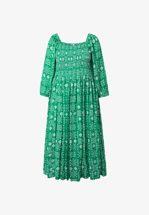 Ulla Popken, MIDIKLEID, A-LINIE, CARRÉ-AUSSCHNITT, 3/4-ARM - Vestito lungo - summer green