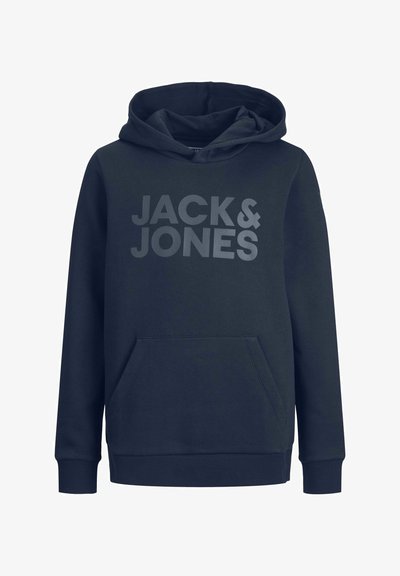 JJECORP LOGO HOOD - Sweat à capuche - navy blazer