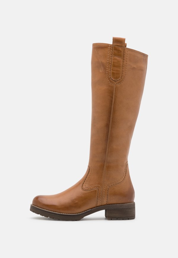 LEATHER  - Boots - cognac4