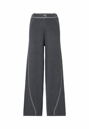 LIU JO, LIU JO HOSE MIT KONTRASTNÄHTEN - Παντελόνι - dark grey