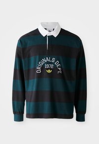 STRIPED - Polotričko - black/aurora ivy