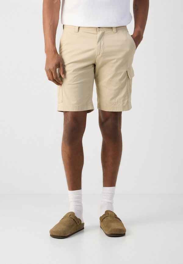 RESO REGULAR FIT CARGO POCKETS - Shorts - beige4
